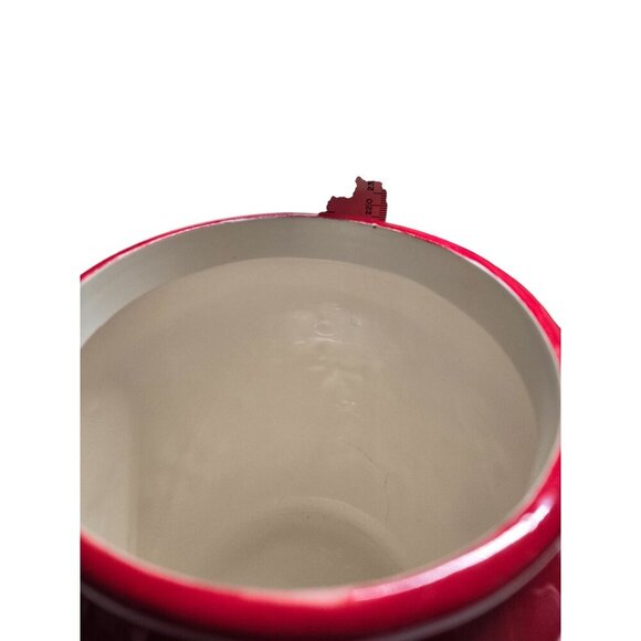 Holiday Time Red Snowflake‎ Ceramic Cookie Jar - Picture 4 of 7